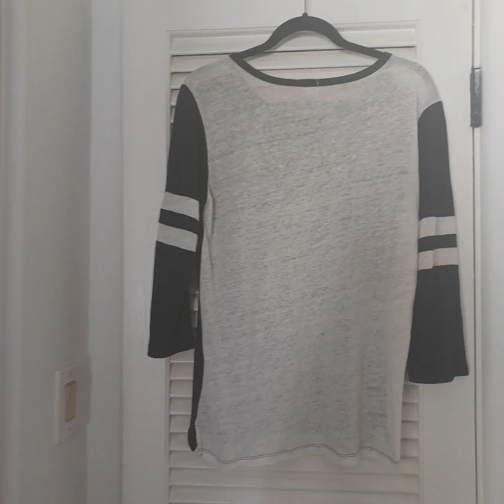 J. Crew women's shirt Top Linen Casual S M Black
